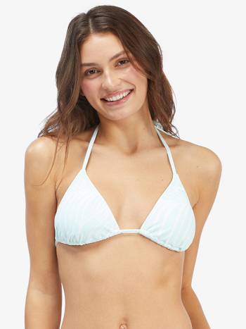 Women's Roxy Palm Tree Dreams Triangle Bikini Tops green | NZ_LW4958