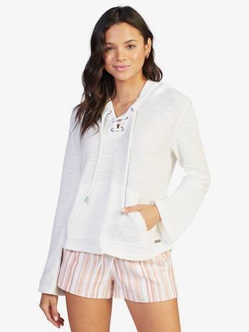 Women's Roxy Pearling Hoodies White | NZ_LW2819