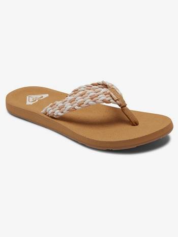 Women's Roxy Porto Braid Flip Flops White / Multicolor | NZ_LW5144