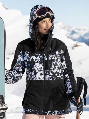 Women's Roxy Presence Insulated Snow Jackets Black | NZ_LW8627