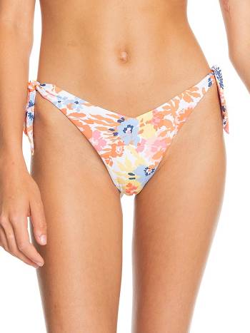 Women's Roxy Printed Beach Classics Cheeky Bikini Bottoms multicolor flower | NZ_LW4225