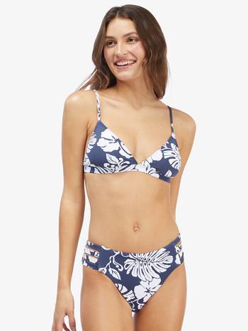 Women's Roxy Pt Beach Classics Fixed Triangle Bikini Tops Indigo | NZ_LW5719