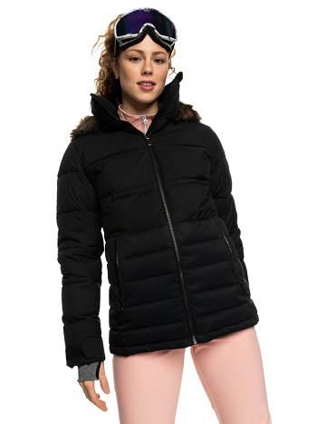 Women's Roxy Quinn Insulated Snow Jackets Black | NZ_LW9793