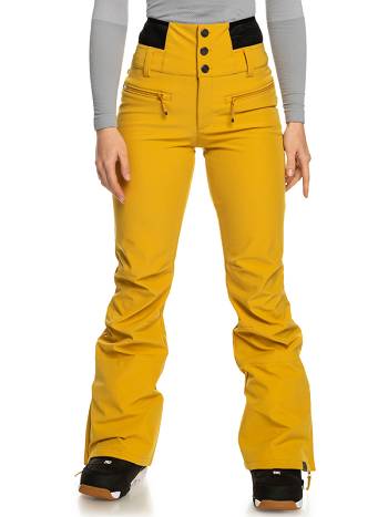 Women's Roxy Rising High Shell Snow Pants yellow | NZ_LW3942