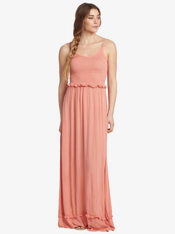 Women's Roxy Run Ahead Crinkle Fabric Dress pink | NZ_LW3092