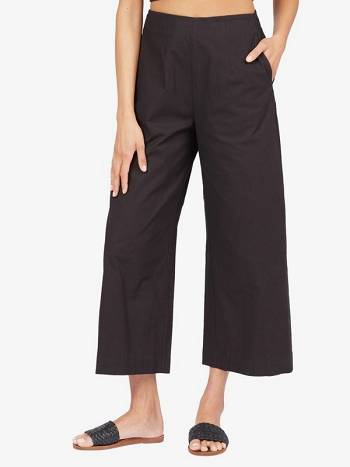 Women's Roxy Señorita Slide Flared Pants Dark Grey | NZ_LW7337