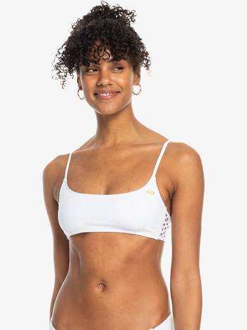 Women's Roxy Shadow In The Sun Bralette Bikinis White | NZ_LW2407