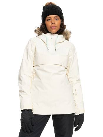 Women's Roxy Shelter Insulated Snow Jackets White | NZ_LW7920