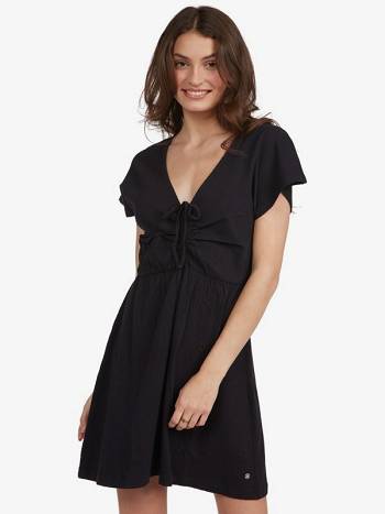 Women's Roxy Simple Thoughts Dress Dark Grey | NZ_LW2169