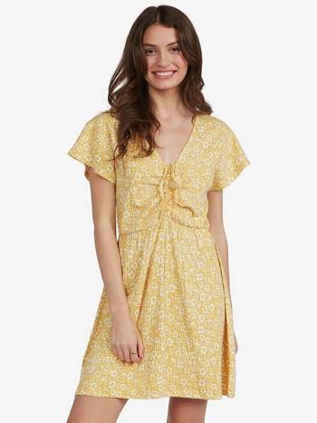 Women's Roxy Simple Thoughts Dress yellow | NZ_LW7134