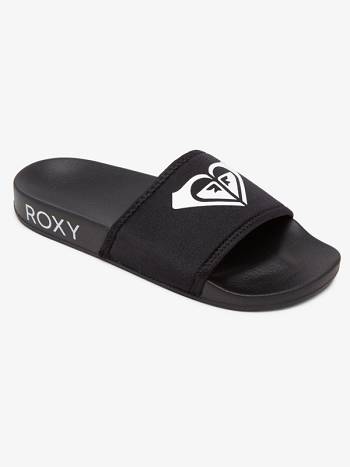 Women's Roxy Slippy Neo Slide Essentials Black | NZ_LW4212