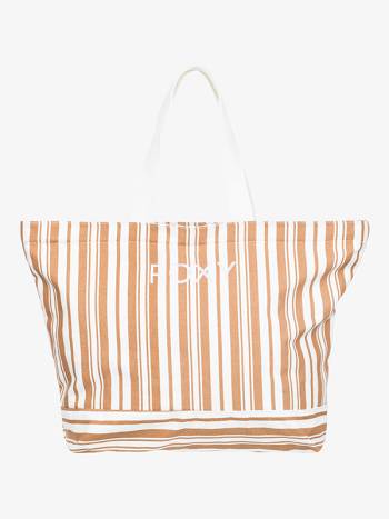 Women's Roxy Stripy Beach Handbags Brown Stripes | NZ_LW5923