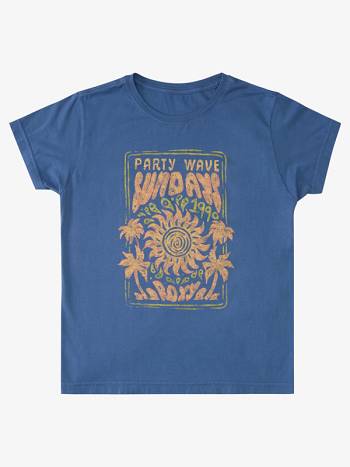 Women's Roxy Subliminal Graphic Boyfriend T-Shirt Blue | NZ_LW2163