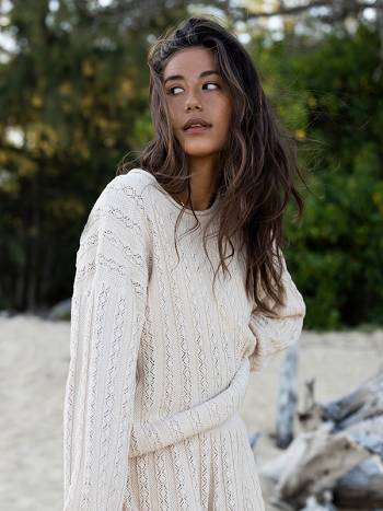 Women's Roxy Summer Nomad Sweaters Beige | NZ_LW3731