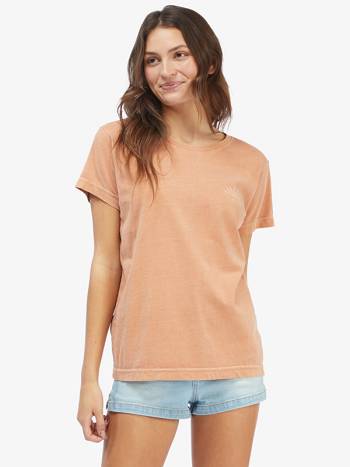 Women's Roxy Sun Seekers Graphic Boyfriend T-Shirt Beige | NZ_LW1542