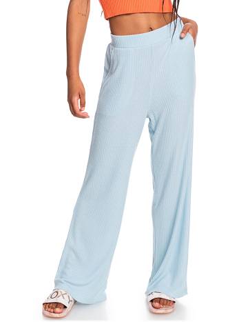 Women's Roxy Sunday Morning Rib Pants Blue | NZ_LW9634