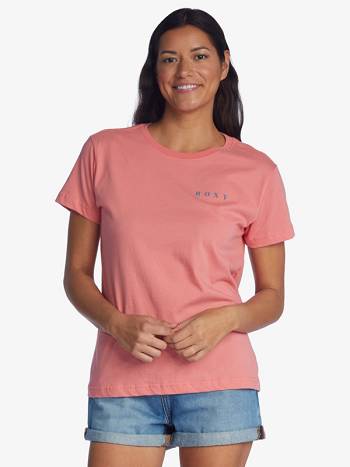 Women's Roxy Sunset Photo Boyfriend T-Shirt Rose | NZ_LW4200