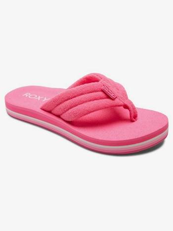 Women's Roxy Surf Check Flip Flops pink | NZ_LW2479