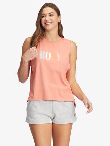 Women's Roxy Terra Cotton T-Shirt pink | NZ_LW5712