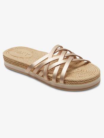 Women's Roxy Trish Sandals Rose Gold | NZ_LW7299