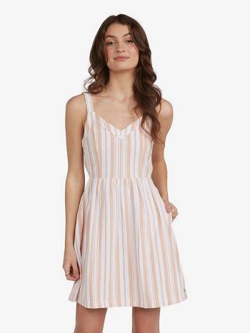 Women's Roxy Up Above Tank Dress Khaki Stripes | NZ_LW1648