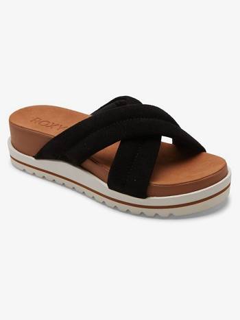 Women's Roxy Veria Sandals Black | NZ_LW4269