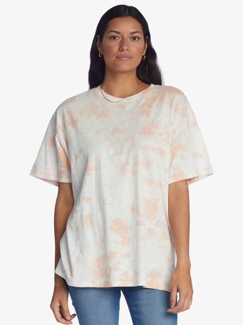 Women's Roxy Vintage Sunny Day Oversized T-Shirt Coral | NZ_LW8916