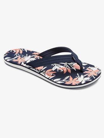 Women's Roxy Vista Loreto Flip Flops Red / White / Blue | NZ_LW3621