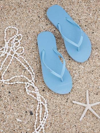 Women's Roxy Viva Flip-Flops Flip Flops Light blue | NZ_LW2764