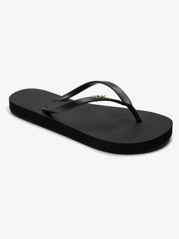 Women's Roxy Viva High Flip Flops Black | NZ_LW9756