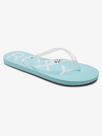 Women's Roxy Viva Jelly Flip Flops Light Turquoise | NZ_LW9986