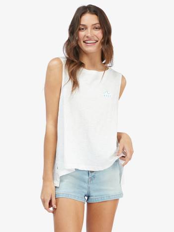 Women's Roxy Wavy T-Shirt White | NZ_LW8975