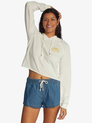 Women's Roxy We Arrived Hooded Hoodies White | NZ_LW1798