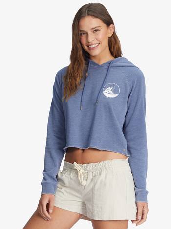 Women's Roxy We Arrived Hoodies Blue | NZ_LW7393