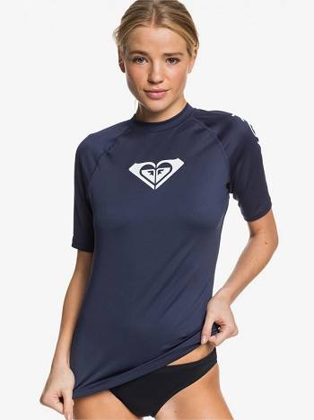 Women's Roxy Whole Hearted Rashguards Indigo | NZ_LW5232