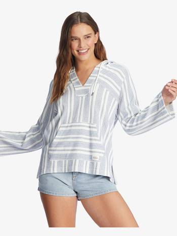 Women's Roxy Wild And Freed Hoodies White Stripes | NZ_LW2293