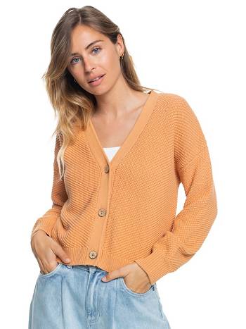 Women's Roxy Wonder Time Sweaters yellow | NZ_LW6174